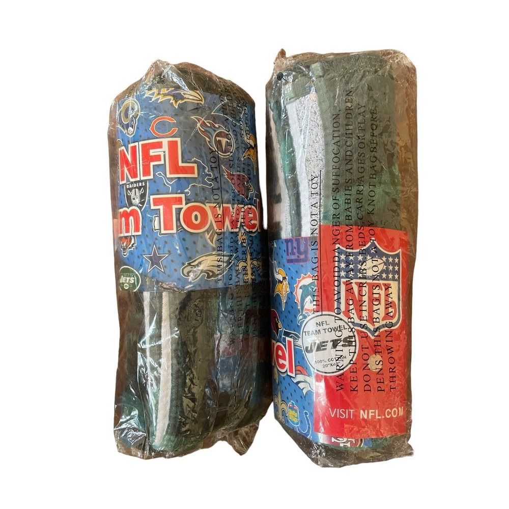 New (2) New York Jets Team Towels-in sealed packages.